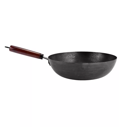 Wok ponva z kuhinjskimi pripomočki