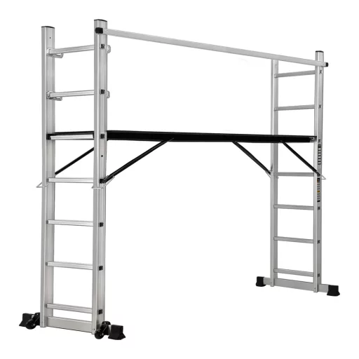 Večfunkcijska aluminijasta lestev