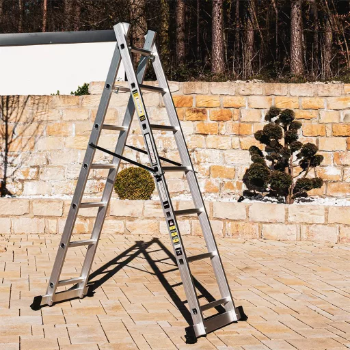 Večfunkcijska aluminijasta lestev