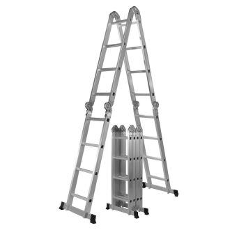 6-v-1 Zložljiva Aluminijasta Lestev