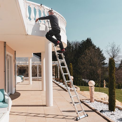 6-v-1 Zložljiva Aluminijasta Lestev