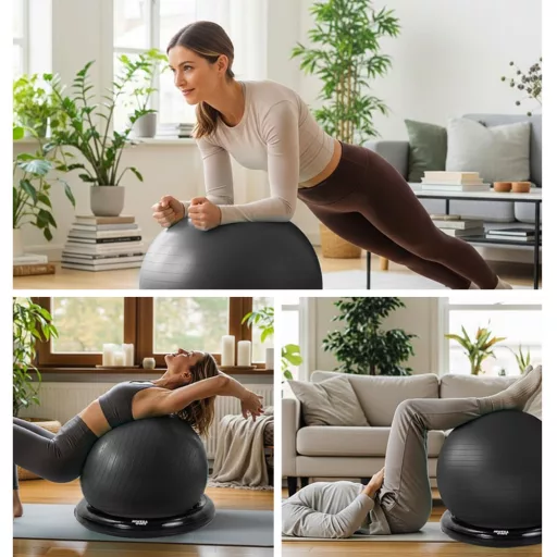 Set fitnes žog 4-delni 65 cm