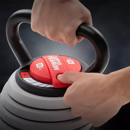 Prilagodljiva kettlebell s težo 3.4-18kg