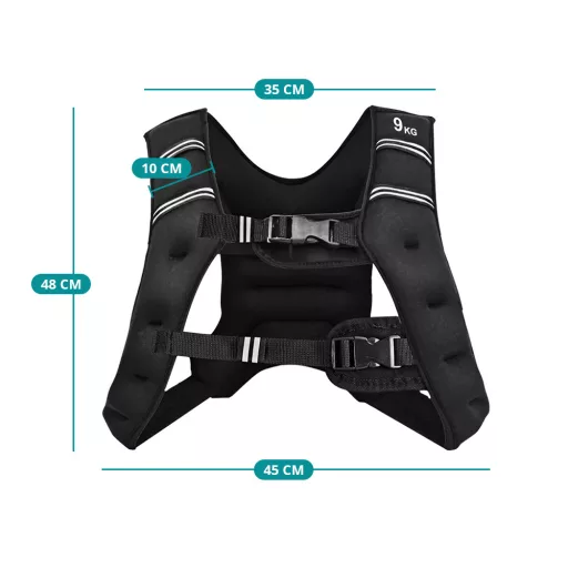Težka jopič z mrežastim žepom 9 kg