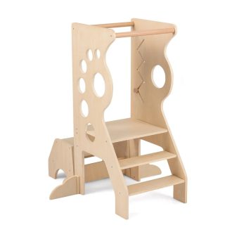 Leseni otroški stolček za stopanje