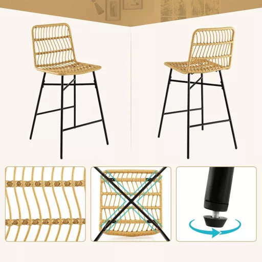 Polyrattan Barski Stol Set 2