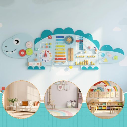 Interaktivna tabla za otroke modra dinozaver