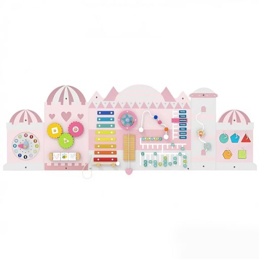 Interaktivna tabla za otroke roza grad