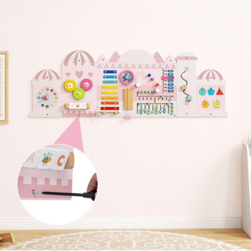 Interaktivna tabla za otroke roza grad