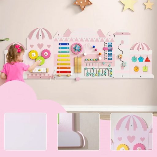 Interaktivna tabla za otroke roza grad