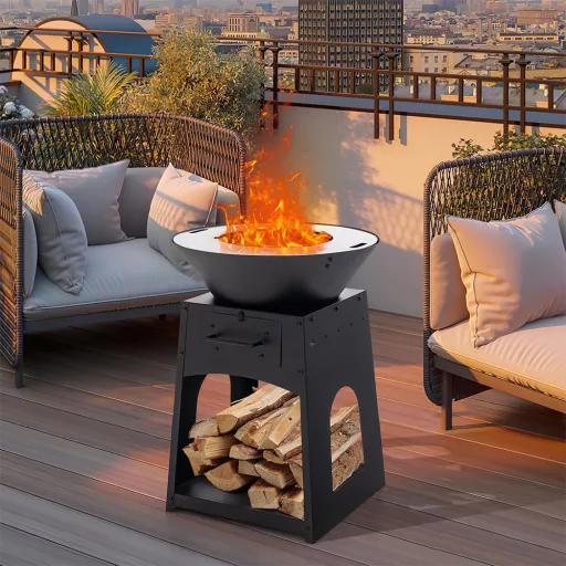 Kamin z žarom
