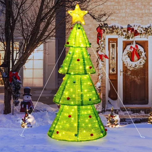 Zunanja dekorativna borova drevesa 200LED 190cm