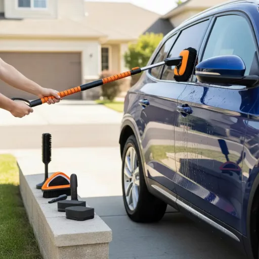 Teleskopski komplet krtač za čiščenje avtomobila