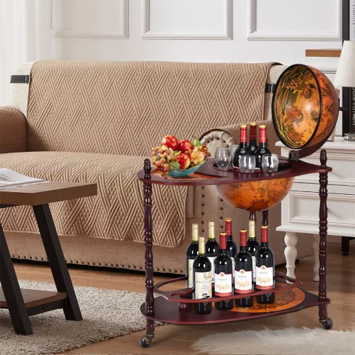 Krogla Oblikovana Rolling Wine Rack