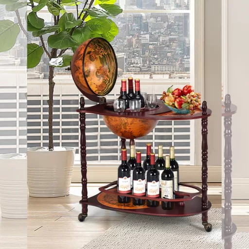 Krogla Oblikovana Rolling Wine Rack