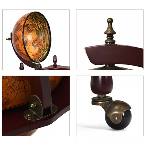 Krogla Oblikovana Rolling Wine Rack