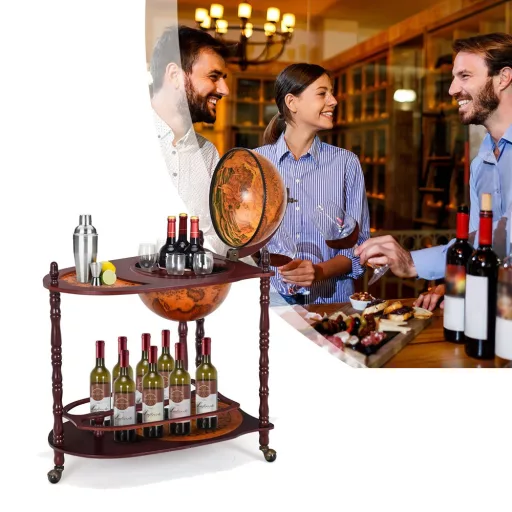 Krogla Oblikovana Rolling Wine Rack