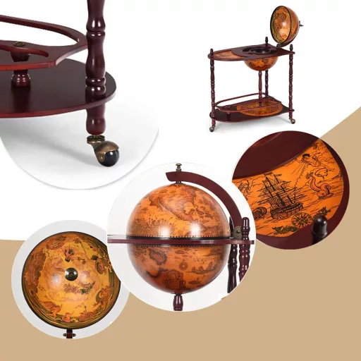 Krogla Oblikovana Rolling Wine Rack