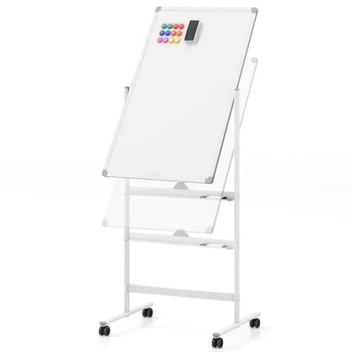 Flip Chart Bele Tabla z Dodatki, 60 x 90 cm