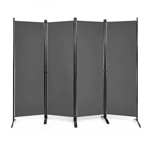 4-panelni pregradni zid 173cm siva