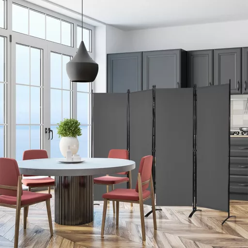 4-panelni pregradni zid 173cm siva