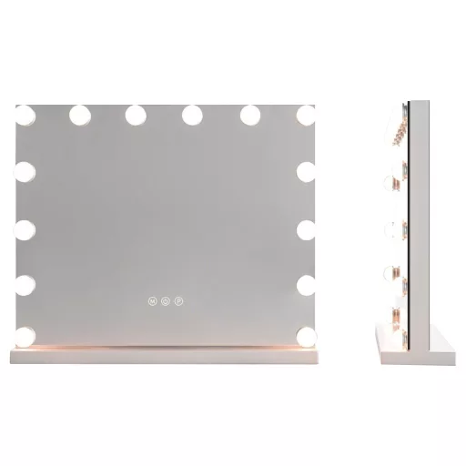 Namizno kozmetično ogledalo z LED osvetlitvijo