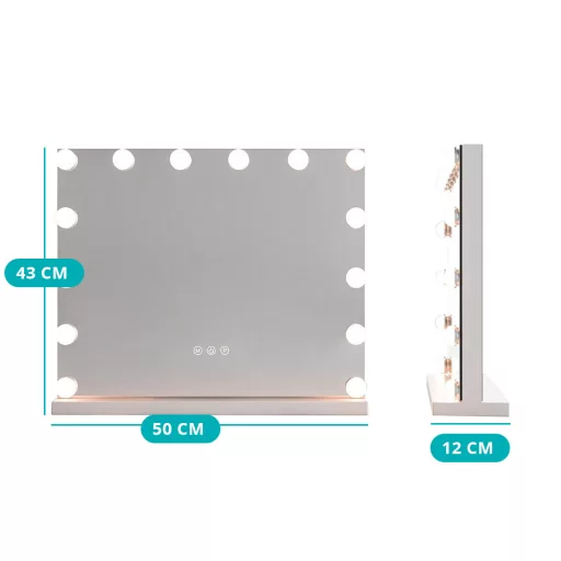 Namizno kozmetično ogledalo z LED osvetlitvijo