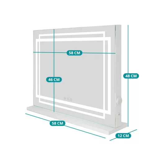 LED lično ogledalo 58 x 12 x 48 cm
