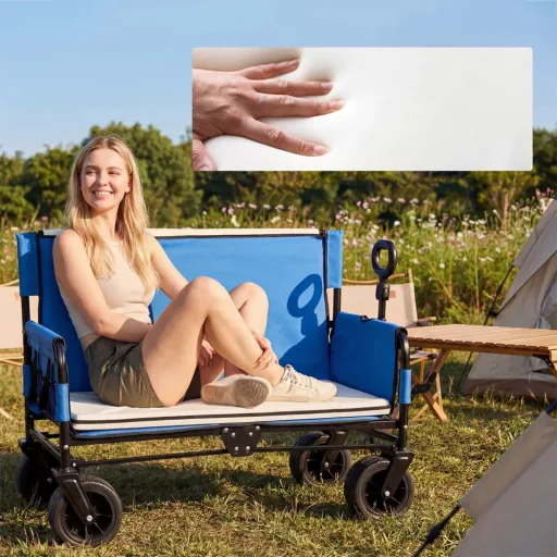 2 v 1 zložljivi plažni voziček / klop