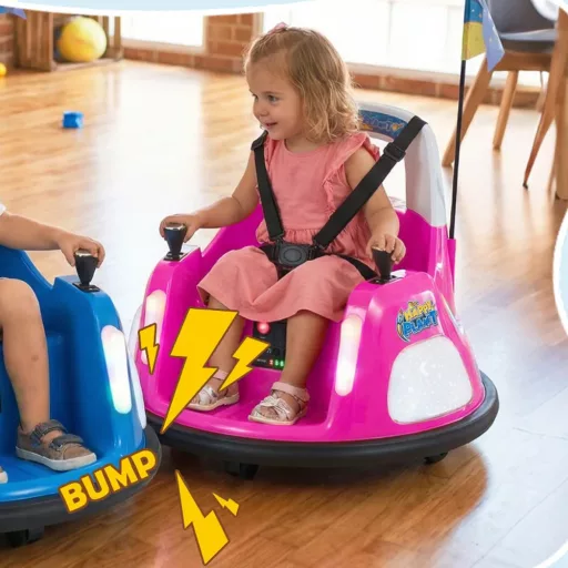 Otroški avto na baterije 12V, roza