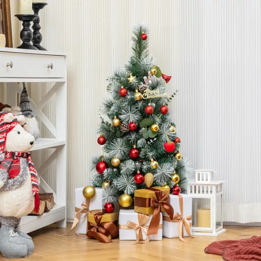 Mini Božična Drevesca z Toplim LED Lučkami, 90cm