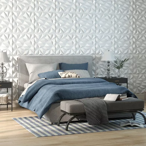 40 kos 3D stenske panele z diamantskimi vzorci