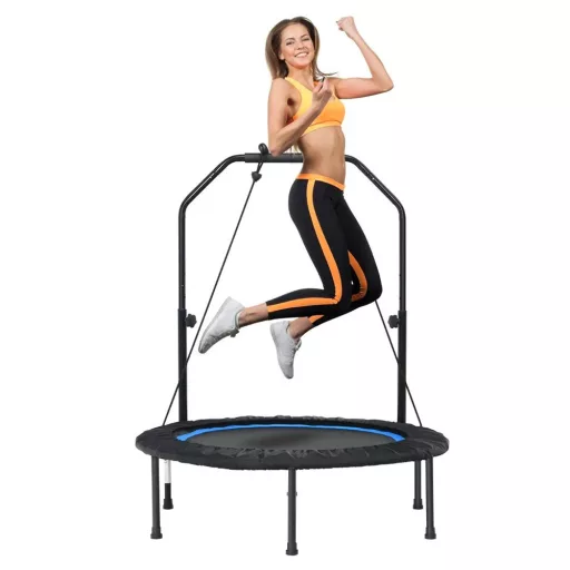 Fitnes trampolin z ročajem