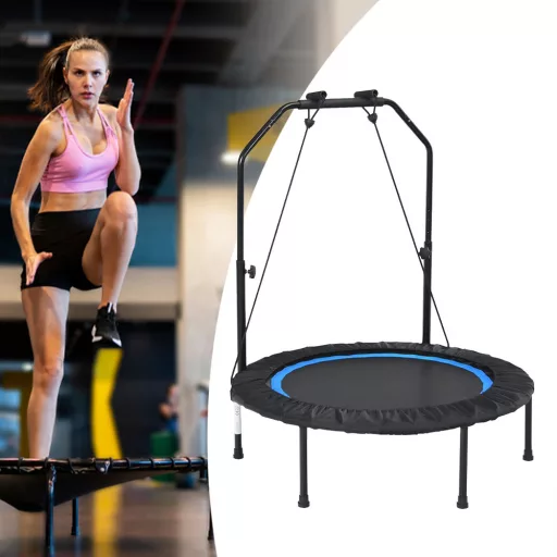 Fitnes trampolin z ročajem