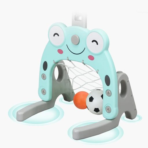 3-v-1 Nastavljiv Košarkarski Koš z Obročem, Modra