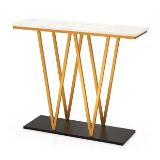 Dekorativna miza z marmorjem 100 x 30 x 79 cm
