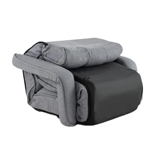 Zložljiva kavč postelja s 6 nastavljivimi položaji, svetlo siva