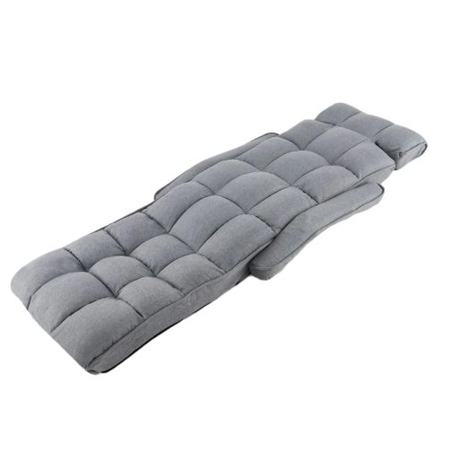 Zložljiva kavč postelja s 6 nastavljivimi položaji, svetlo siva