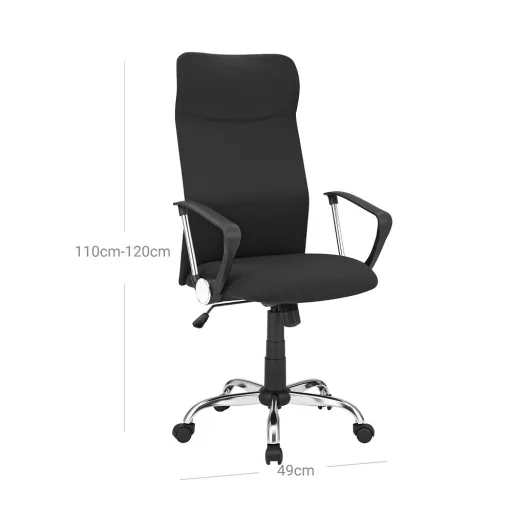 Ergonomska pisarniška stolica z visokim naslonjalom