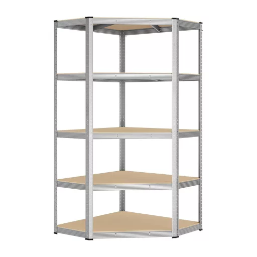 5-nivojski kotni regal 70x70x180