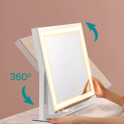LED Ličila Ogledalo s Držalom za Telefon