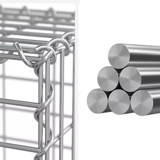 Jekleni Gabion Koš 100 x 30 x 30 cm