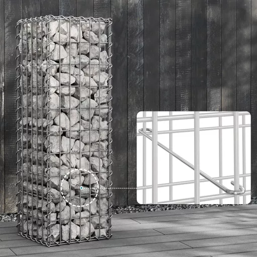 Jekleni Gabion Koš 100 x 30 x 30 cm