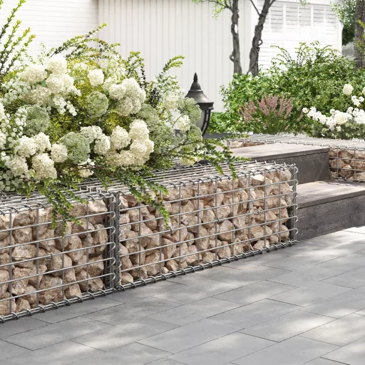 Jekleni Gabion Koš 100 x 30 x 30 cm