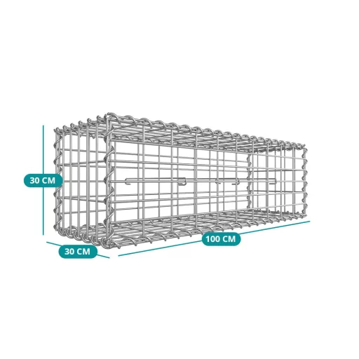 Jekleni Gabion Koš 100 x 30 x 30 cm