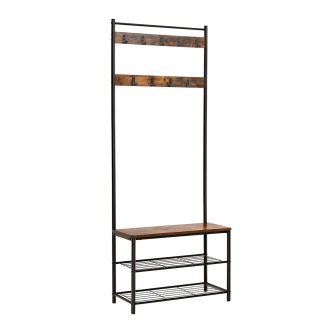 Predsoba stenska enota, rjava, 32 × 70 × 175 cm